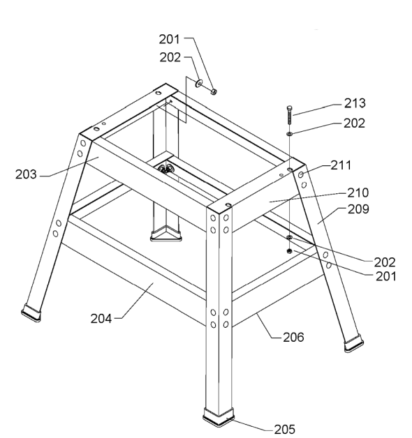 Delta Sa350 Diagram and Parts List for  Delta Sander Grinder