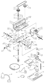 Page A Diagram and Parts List for Type 1 Delta Drill Press