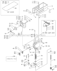 Page A Diagram and Parts List for Type 1 Delta Drill Press