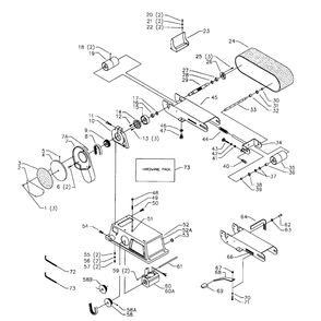 Sander Diagram and Parts List for UP Delta Sander Grinder