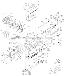 Page A Diagram and Parts List for  Delta Planer Jointer