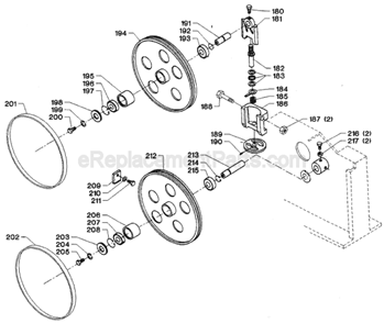 Page C Diagram and Parts List for Type 1 Delta Band Saw