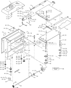 Page A Diagram and Parts List for Type 2 Delta Belt or Drum Sander