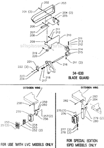 Page C Diagram and Parts List for Type 1 Delta