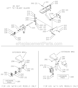 Part Location Diagram of 422407250001 Delta Hardware Pack