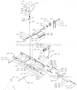Page B Diagram and Parts List for  Delta Planer Jointer