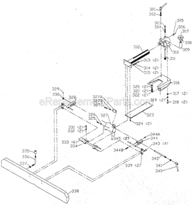 Page D Diagram and Parts List for  Delta Planer Jointer