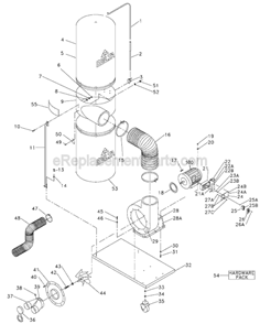 Page A Diagram and Parts List for Type 2 Delta Dust Collector
