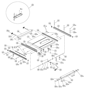 Fig-1 Diagram and Parts List for  Delta Saw