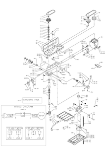 Delta 70-200 Diagram and Parts List for  Delta Drill Press