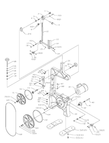 Delta Bs150ls Diagram and Parts List for  Delta Saw