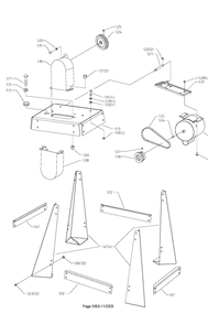 Delta 28-276 Type-1 Diagram and Parts List for Type-1 Delta Saw