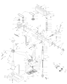 Delta 17-950l Type-1 Diagram and Parts List for Type-1 Delta Drill Press