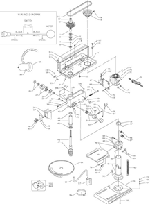 Part Location Diagram of A14320 Delta Laser Assembly