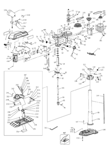 Delta 17-959l Type-1 Diagram and Parts List for Type-1 Delta Drill Press