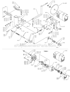 Page B Diagram and Parts List for Type 1 Delta Table Saw