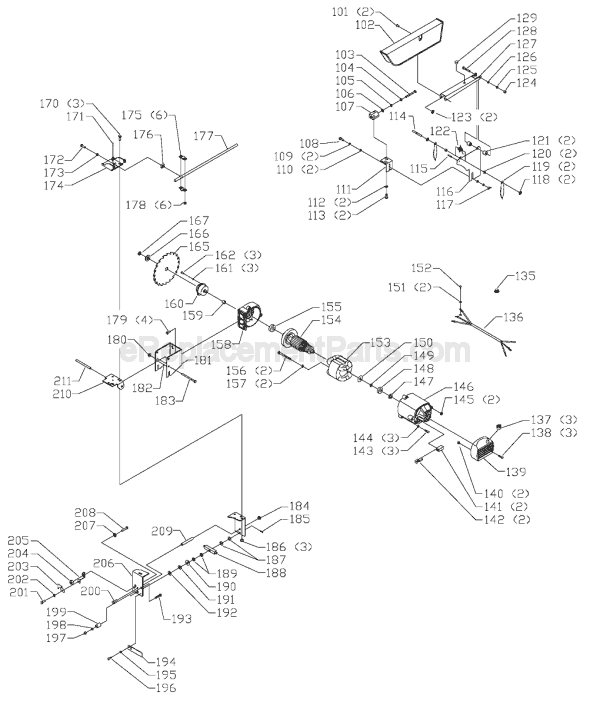 Page B Diagram and Parts List for Type 1 Delta