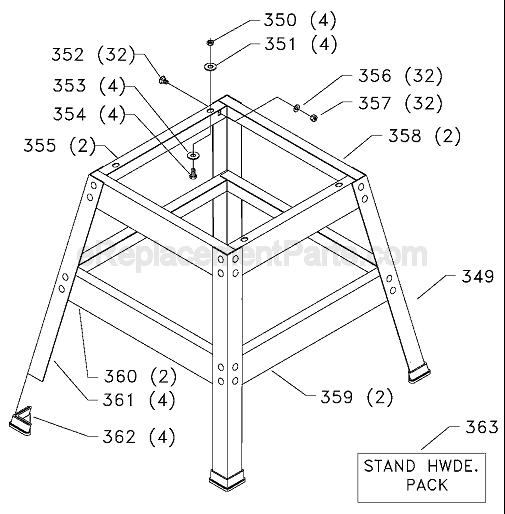 Page C Diagram and Parts List for Type 1 Delta