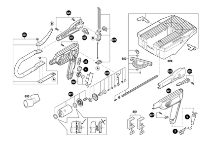 Fig-0 Diagram and Parts List for F013MS2000 Dremel Table Saw Accessories