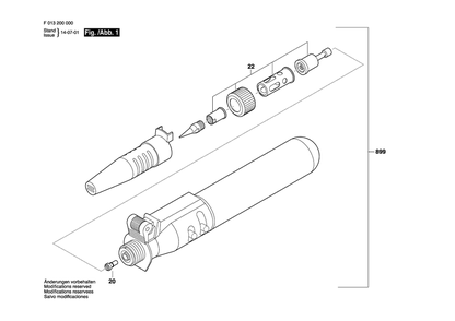 Page 1 Diagram and Parts List for F013200000 Dremel Welder