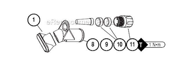 Page B Diagram and Parts List for  Dynabrade Sander Polisher