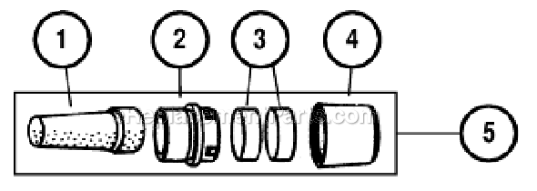 Page B Diagram and Parts List for  Dynabrade Sander Polisher