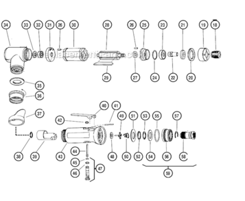 Page B Diagram and Parts List for  Dynabrade Bandfile