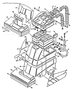 Page A Diagram and Parts List for 1201PS EDIC Carpet Cleaner