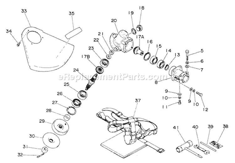 Page E Diagram and Parts List for  Echo Trimmer