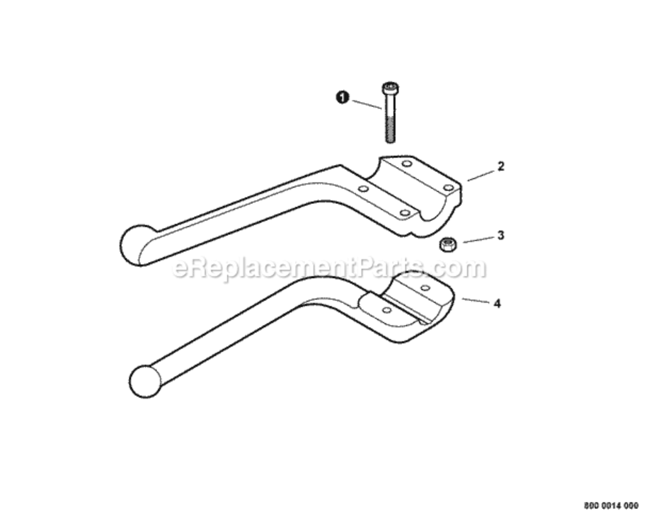 Barrier_Bars Diagram and Parts List for  Echo Brush Cutter
