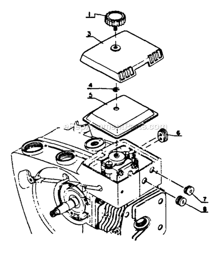 Page A Diagram and Parts List for  Echo Chainsaw