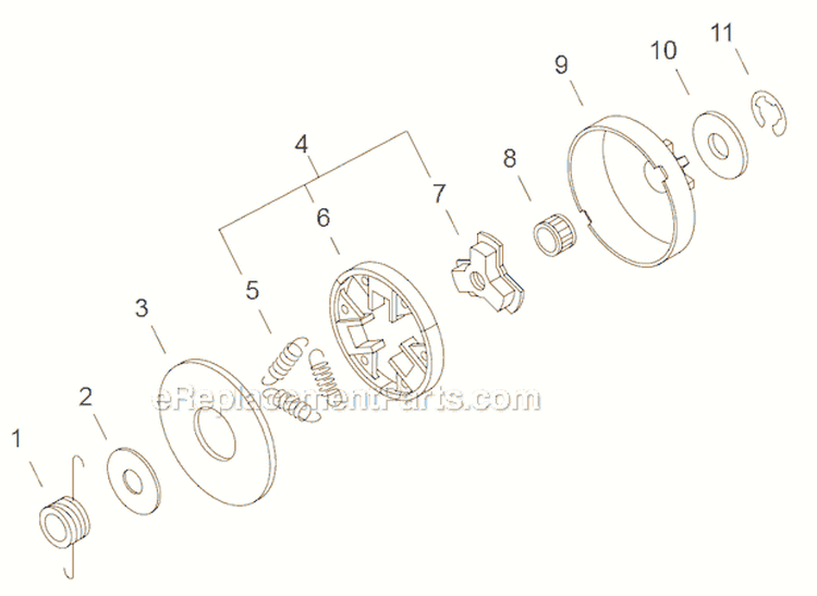 Page I Diagram and Parts List for  Echo Chainsaw