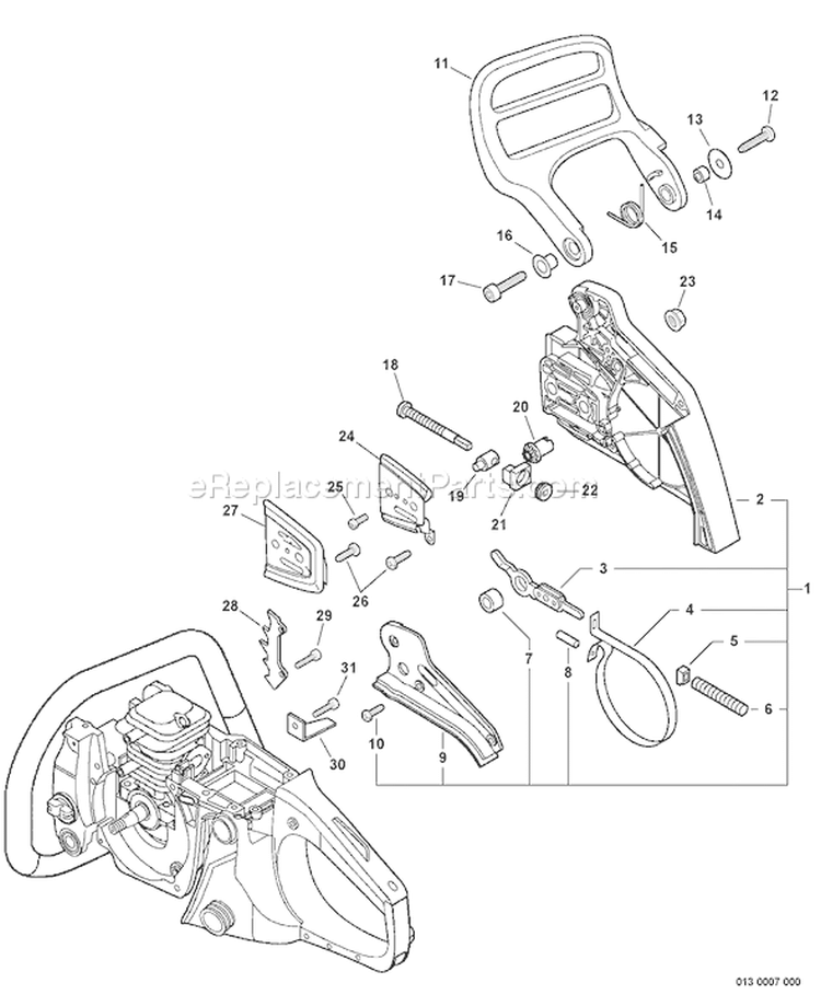Page C Diagram and Parts List for C10013001001 - C10013999999 Echo