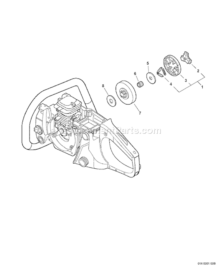 Page D Diagram and Parts List for C10013001001 - C10013999999 Echo