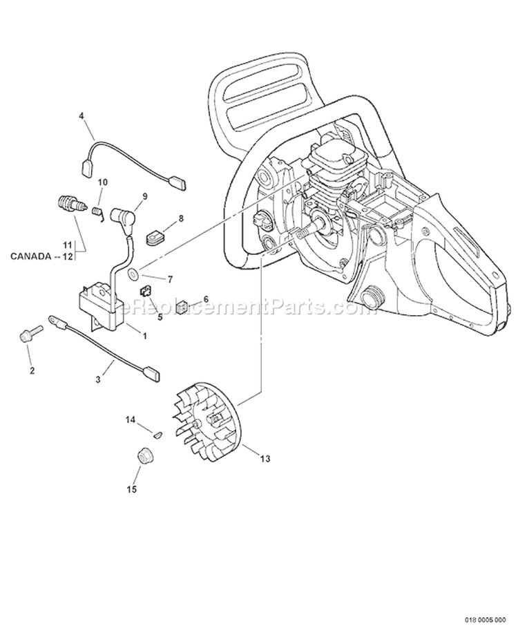 Page H Diagram and Parts List for C10013001001 - C10013999999 Echo