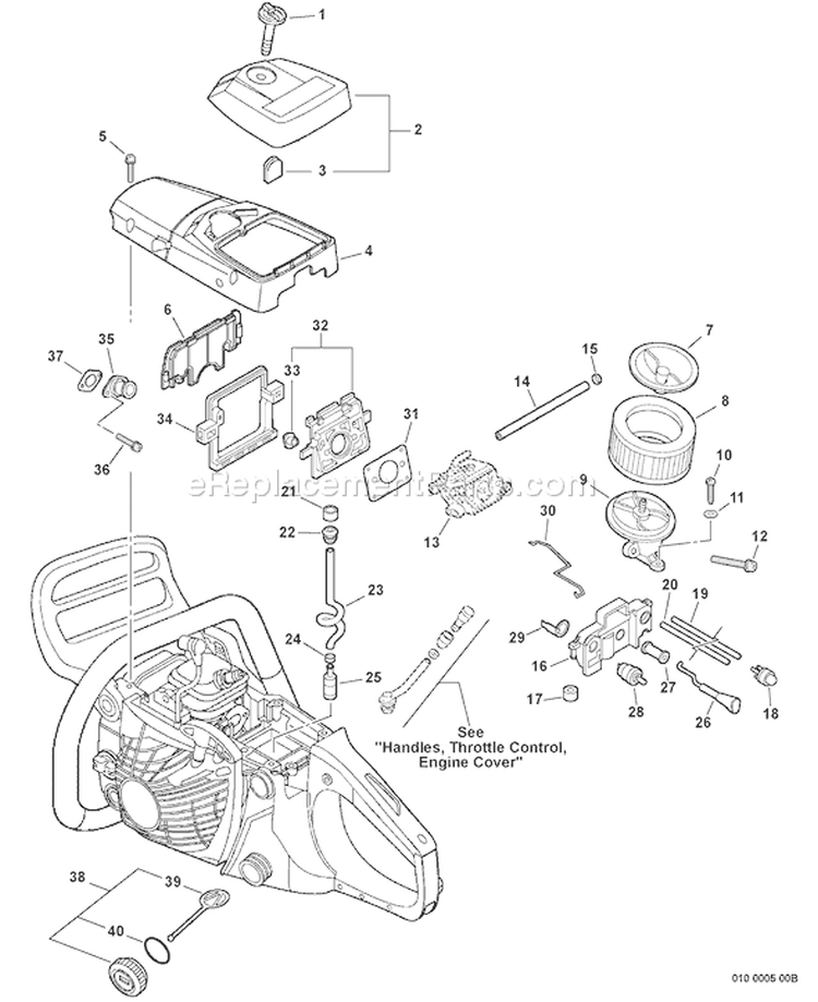Page I Diagram and Parts List for C10013001001 - C10013999999 Echo