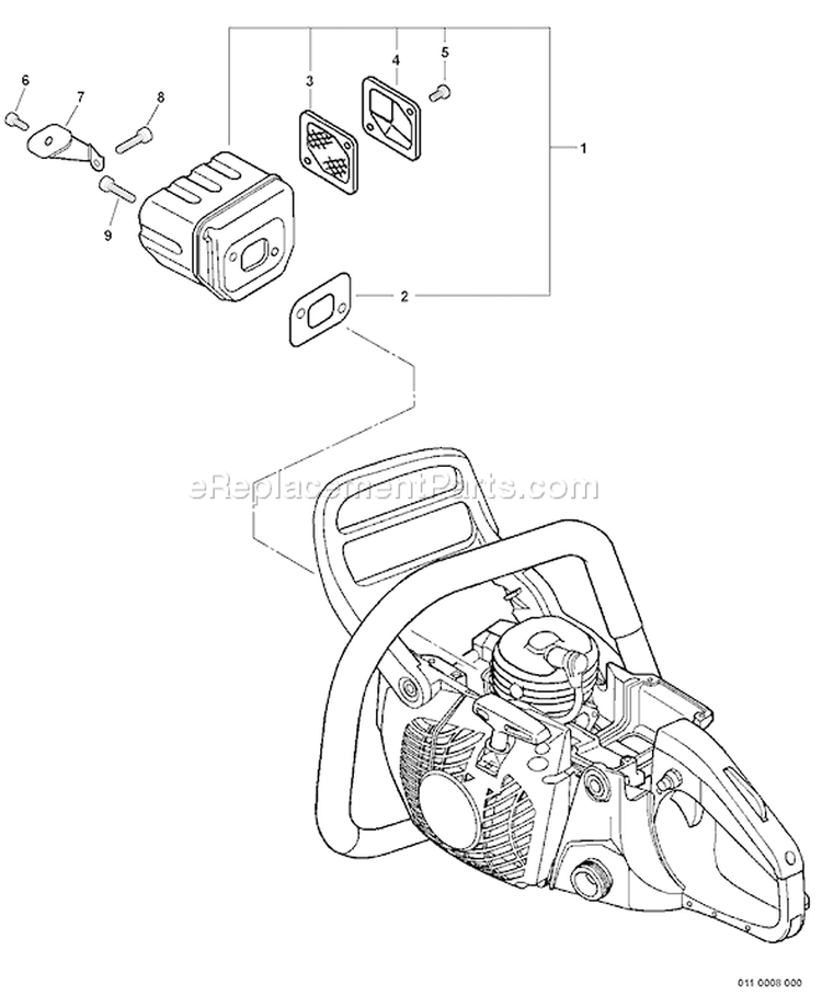 Page G Diagram and Parts List for C02904001001 - C02904999999 Echo