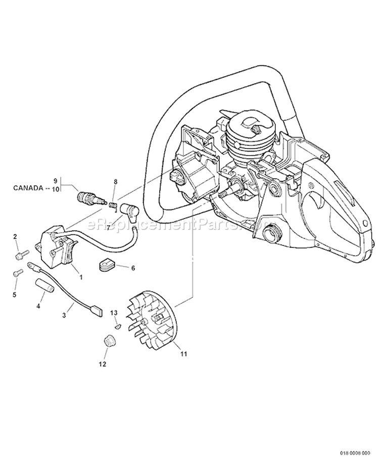 Page I Diagram and Parts List for C02904001001 - C02904999999 Echo