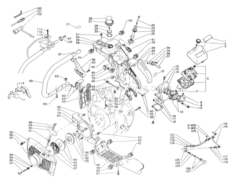 Loop_Handle_Kit_(R) Diagram and Parts List for  Echo Chainsaw