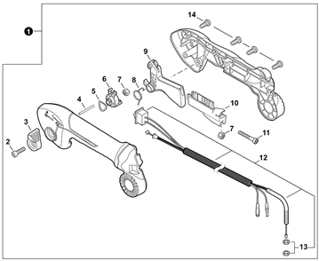 Part Location Diagram of P021052890 Echo Throttle Control Kit - Tube Mo