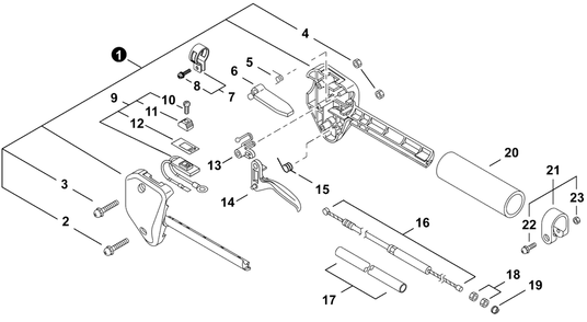 Part Location Diagram of A440000651 Echo Ignition Switch Assembly