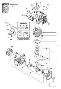 Part Location Diagram of 10000009562 Echo DISCONTINUED