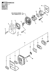 Part Location Diagram of 13030744530 Echo Case-Air Cleaner