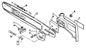 Page E Diagram and Parts List for 17501 - 30500 Echo Chainsaw