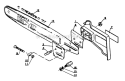 Page F Diagram and Parts List for  Echo Chainsaw