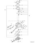 Page A Diagram and Parts List for  Echo Chainsaw