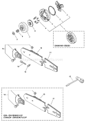 Page C Diagram and Parts List for Type 1E Echo Chainsaw