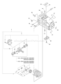 Page D Diagram and Parts List for 04001001 - 04999999 Echo Chainsaw