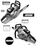 Page J Diagram and Parts List for C08111001001 - C08111999999 Echo Chainsaw