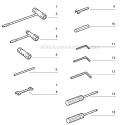 Tools Diagram and Parts List for C09212001001 - C09212999999 Echo